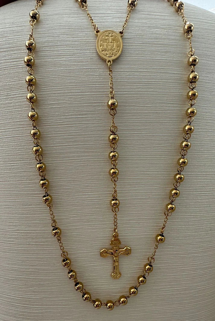 Collana Sacra 18K – Simbolo di Fede e Protezione
