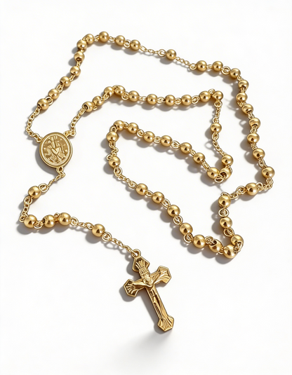 Collana Sacra 18K – Simbolo di Fede e Protezione