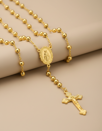 Collana Sacra 18K – Simbolo di Fede e Protezione